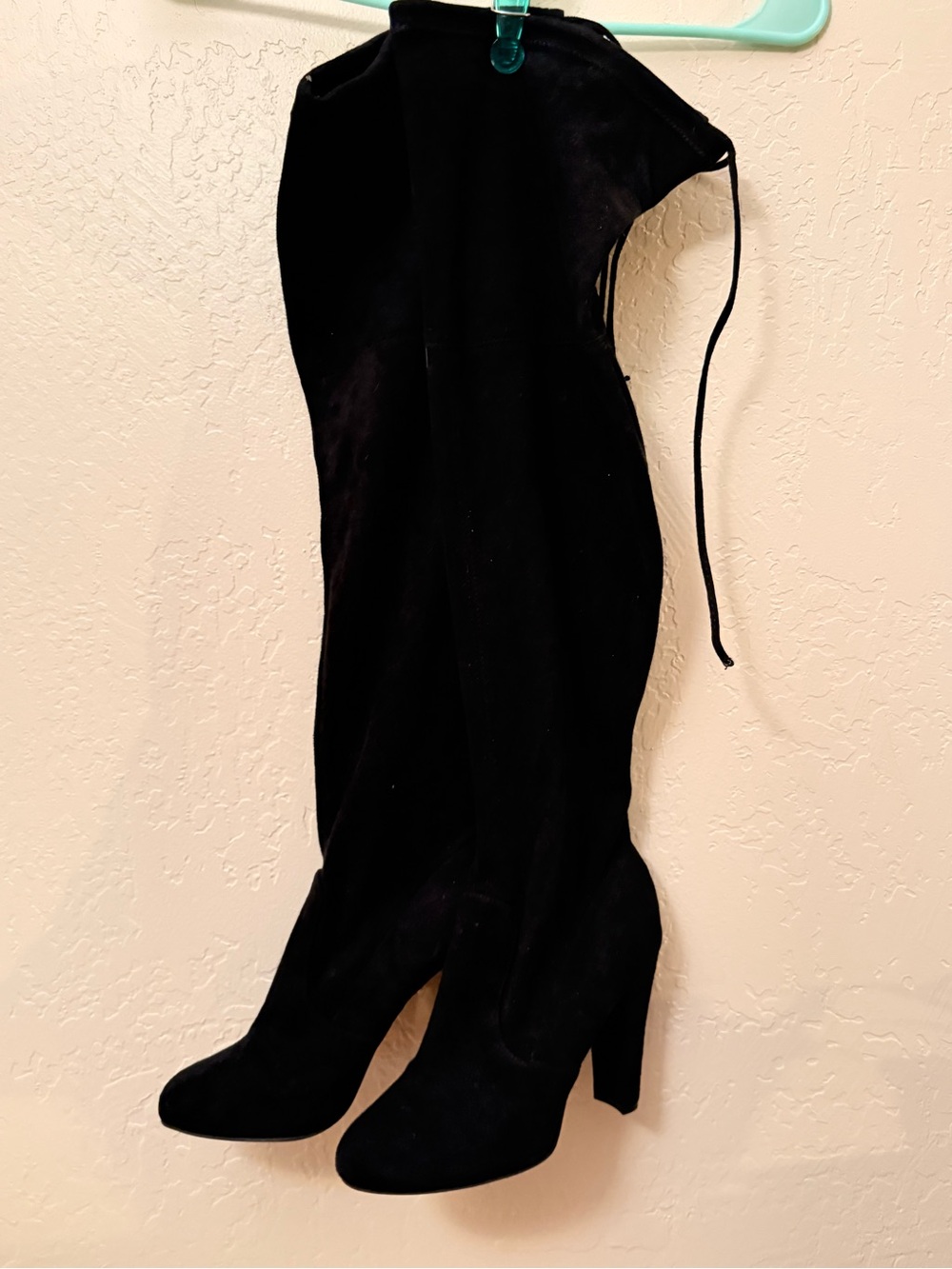Zigi Soho Brock Black Over the Knee Faux Suede Block Heel Boots Women’s 8-8.5